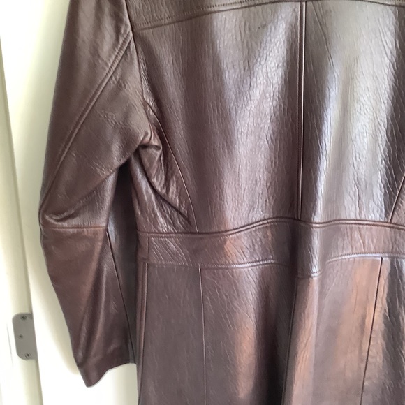 Reilly Olmes  Genuine Leather Brown Womens Coat L - Picture 6 of 14